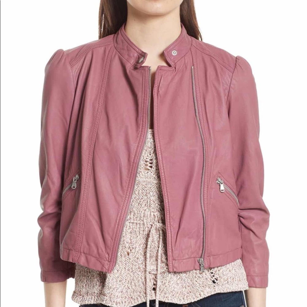 Rebecca Taylor - Leather Moto Jacket // size 0